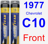 Front Wiper Blade Pack for 1977 Chevrolet C10 - Assurance