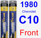 Front Wiper Blade Pack for 1980 Chevrolet C10 - Assurance