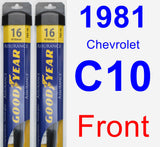 Front Wiper Blade Pack for 1981 Chevrolet C10 - Assurance