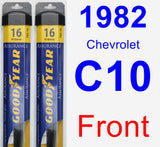Front Wiper Blade Pack for 1982 Chevrolet C10 - Assurance