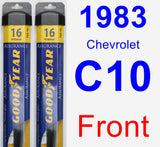 Front Wiper Blade Pack for 1983 Chevrolet C10 - Assurance