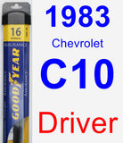 Driver Wiper Blade for 1983 Chevrolet C10 - Assurance