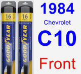 Front Wiper Blade Pack for 1984 Chevrolet C10 - Assurance