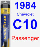 Passenger Wiper Blade for 1984 Chevrolet C10 - Assurance