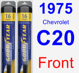 Front Wiper Blade Pack for 1975 Chevrolet C20 - Assurance