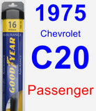 Passenger Wiper Blade for 1975 Chevrolet C20 - Assurance
