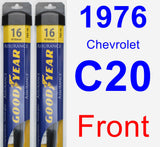 Front Wiper Blade Pack for 1976 Chevrolet C20 - Assurance