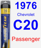 Passenger Wiper Blade for 1976 Chevrolet C20 - Assurance