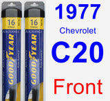 Front Wiper Blade Pack for 1977 Chevrolet C20 - Assurance