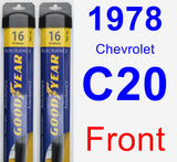 Front Wiper Blade Pack for 1978 Chevrolet C20 - Assurance