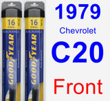 Front Wiper Blade Pack for 1979 Chevrolet C20 - Assurance