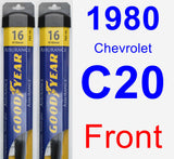 Front Wiper Blade Pack for 1980 Chevrolet C20 - Assurance