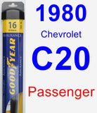 Passenger Wiper Blade for 1980 Chevrolet C20 - Assurance