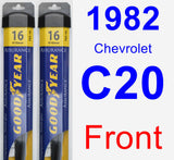 Front Wiper Blade Pack for 1982 Chevrolet C20 - Assurance