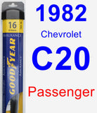 Passenger Wiper Blade for 1982 Chevrolet C20 - Assurance