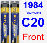 Front Wiper Blade Pack for 1984 Chevrolet C20 - Assurance