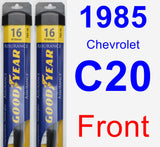 Front Wiper Blade Pack for 1985 Chevrolet C20 - Assurance