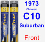 Front Wiper Blade Pack for 1973 Chevrolet C10 Suburban - Assurance
