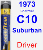 Driver Wiper Blade for 1973 Chevrolet C10 Suburban - Assurance