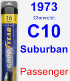 Passenger Wiper Blade for 1973 Chevrolet C10 Suburban - Assurance