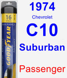 Passenger Wiper Blade for 1974 Chevrolet C10 Suburban - Assurance