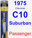 Passenger Wiper Blade for 1975 Chevrolet C10 Suburban - Assurance