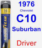 Driver Wiper Blade for 1976 Chevrolet C10 Suburban - Assurance