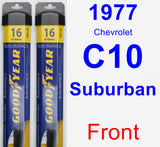 Front Wiper Blade Pack for 1977 Chevrolet C10 Suburban - Assurance