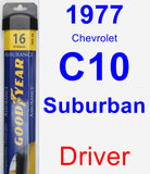 Driver Wiper Blade for 1977 Chevrolet C10 Suburban - Assurance