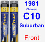 Front Wiper Blade Pack for 1981 Chevrolet C10 Suburban - Assurance