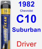 Driver Wiper Blade for 1982 Chevrolet C10 Suburban - Assurance