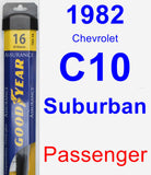 Passenger Wiper Blade for 1982 Chevrolet C10 Suburban - Assurance