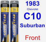 Front Wiper Blade Pack for 1983 Chevrolet C10 Suburban - Assurance