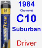 Driver Wiper Blade for 1984 Chevrolet C10 Suburban - Assurance