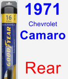 Rear Wiper Blade for 1971 Chevrolet Camaro - Assurance