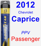 Passenger Wiper Blade for 2012 Chevrolet Caprice - Assurance