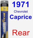 Rear Wiper Blade for 1971 Chevrolet Caprice - Assurance