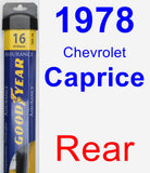 Rear Wiper Blade for 1978 Chevrolet Caprice - Assurance