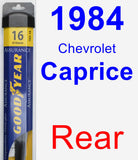 Rear Wiper Blade for 1984 Chevrolet Caprice - Assurance