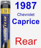 Rear Wiper Blade for 1987 Chevrolet Caprice - Assurance