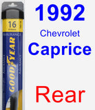 Rear Wiper Blade for 1992 Chevrolet Caprice - Assurance