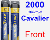 Front Wiper Blade Pack for 2000 Chevrolet Cavalier - Assurance