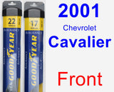 Front Wiper Blade Pack for 2001 Chevrolet Cavalier - Assurance