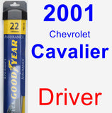 Driver Wiper Blade for 2001 Chevrolet Cavalier - Assurance