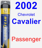 Passenger Wiper Blade for 2002 Chevrolet Cavalier - Assurance