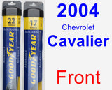 Front Wiper Blade Pack for 2004 Chevrolet Cavalier - Assurance