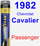 Passenger Wiper Blade for 1982 Chevrolet Cavalier - Assurance