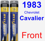 Front Wiper Blade Pack for 1983 Chevrolet Cavalier - Assurance