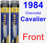 Front Wiper Blade Pack for 1984 Chevrolet Cavalier - Assurance