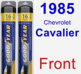 Front Wiper Blade Pack for 1985 Chevrolet Cavalier - Assurance